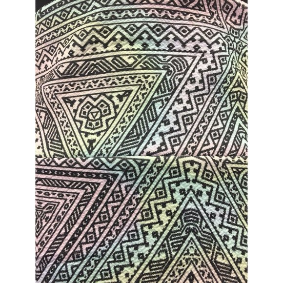 LuLaRoe Cassie Pencil Skirt 3XL Gray Colorful Print High Waisted Mom Tapered - Picture 4 of 10